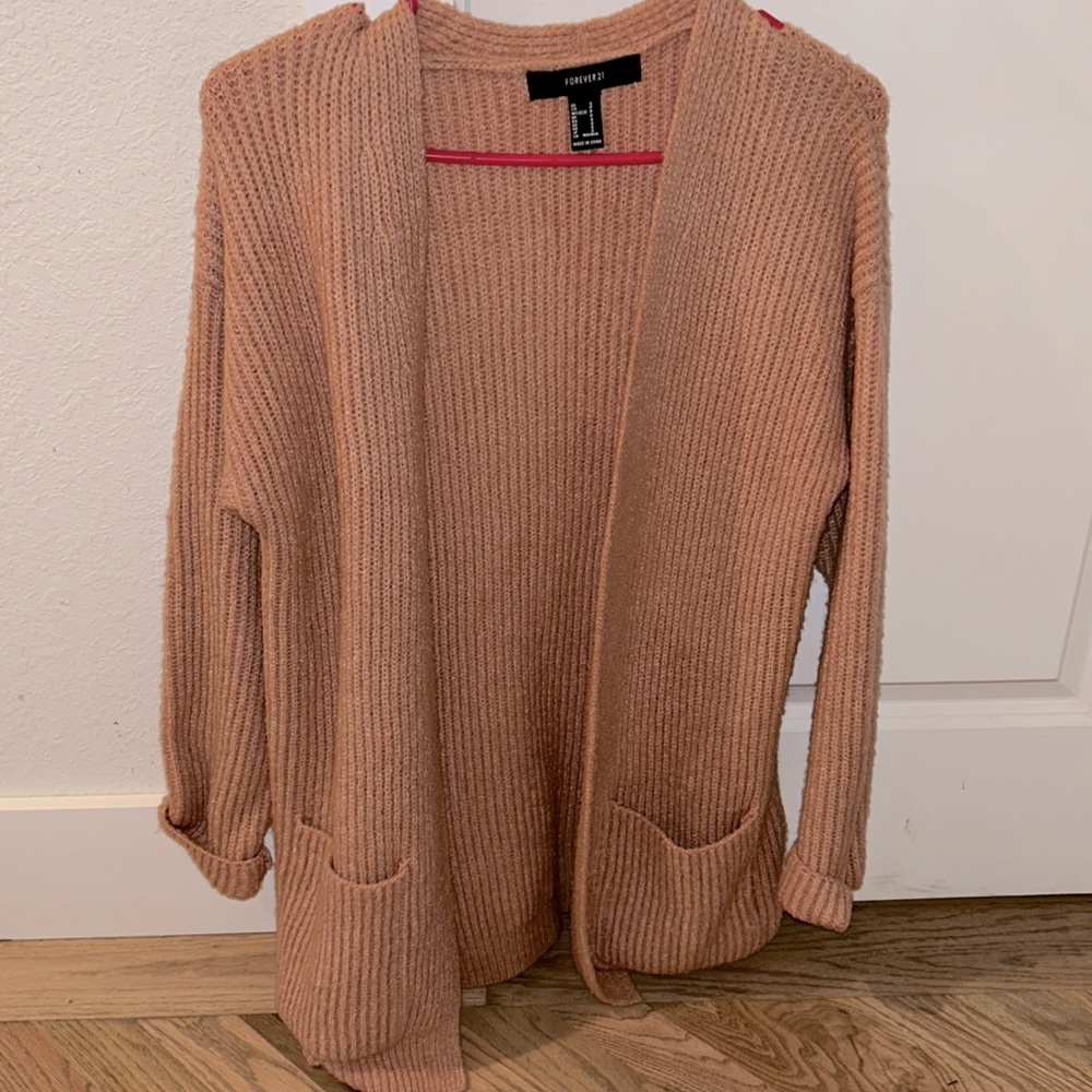 Pink forever 21 cardigan